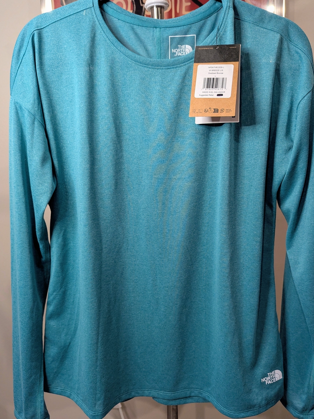 $30 The North Face Women's Large NWT - Up With The Sun Breeze LS Shirt Teal